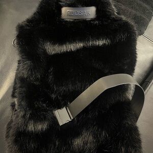 RUDSAK Black Fur Vest